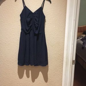 Navy blue mid length dress